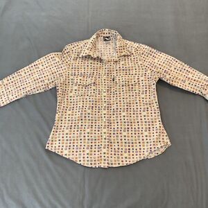 Printed Snap Closure, 3/4 Sleeve Shirt.